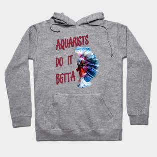 Aquarists Do It Betta Word Play Pun Hoodie